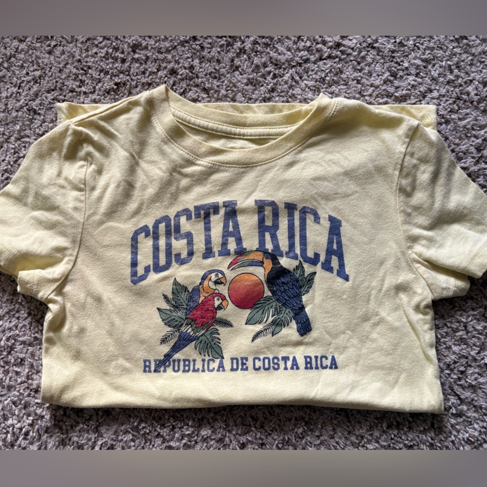 Costa Rica Kids Yellow T-Shirt Free State, size small